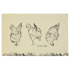 Ulster Weavers Chickens Tea Towel 'free range'