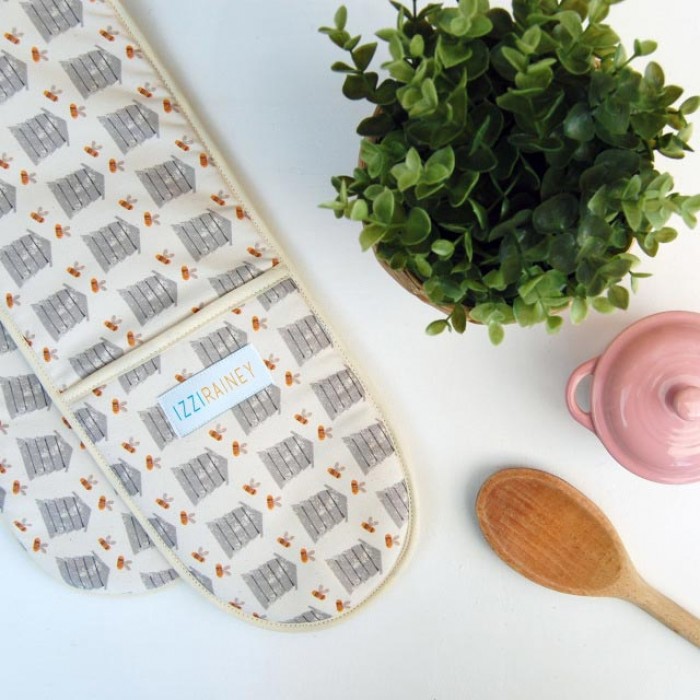 Beehive Double Oven Gloves