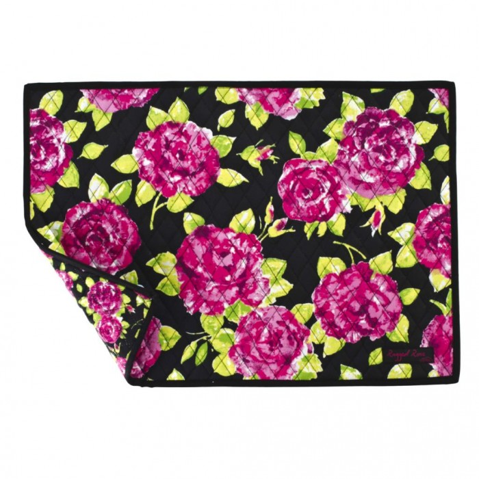 Bold Floral Design Quilted Placemats
