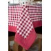 Red Check Tablecloth (140cm x 250cm)