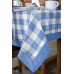 Blue Check Tablecloth (140cm x 250cm)