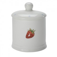 Strawberries and Cream Jam Pot