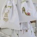 Embroidered Cotton Shoe Bag