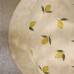 Lemons Linen Circular Hob Cover Lemons Linen Circular Hob Cover