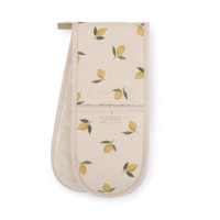 Lemons Linen Double Oven Gloves Lemons Linen Double Oven Gloves