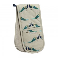 Peacocks Double Oven Glove