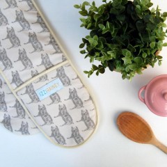 Pig (Grey) Double Oven Gloves