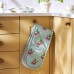 Strawberries Blue Double Oven Glove