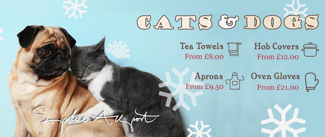 Cats & Dogs linens - the perfect gift for a pet owner