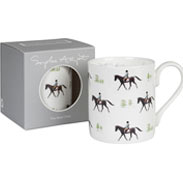 Horses Trot On Mug