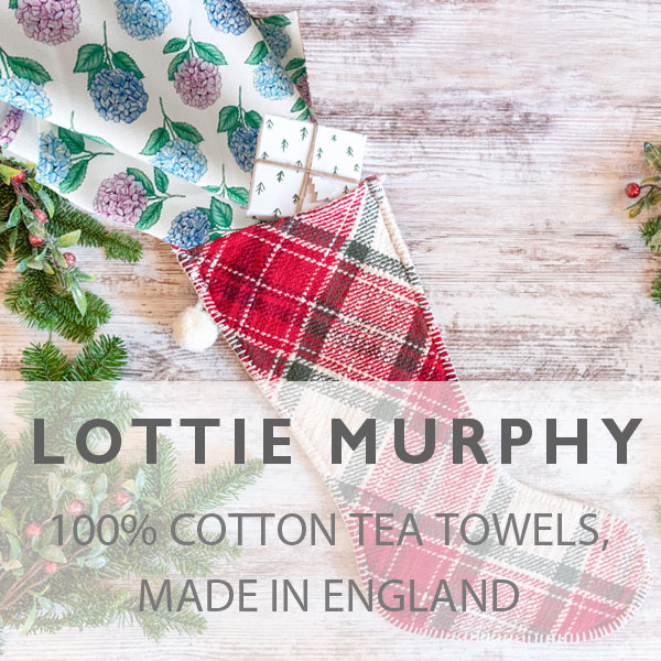 Lottie Murphy - 100% cotton tea towels, made in England