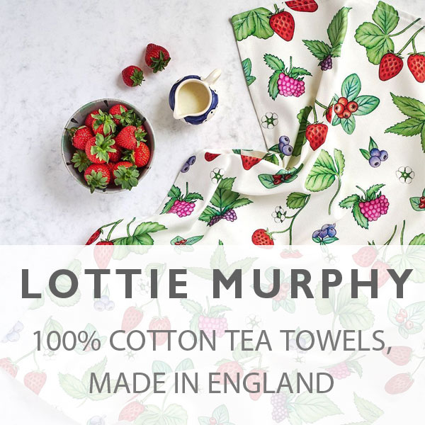 Lottie Murphy - 100% cotton tea towels, made in England