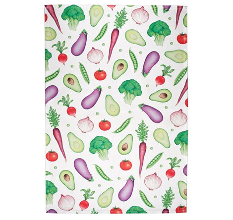 Lottie Murphy Vegetables Tea Towel