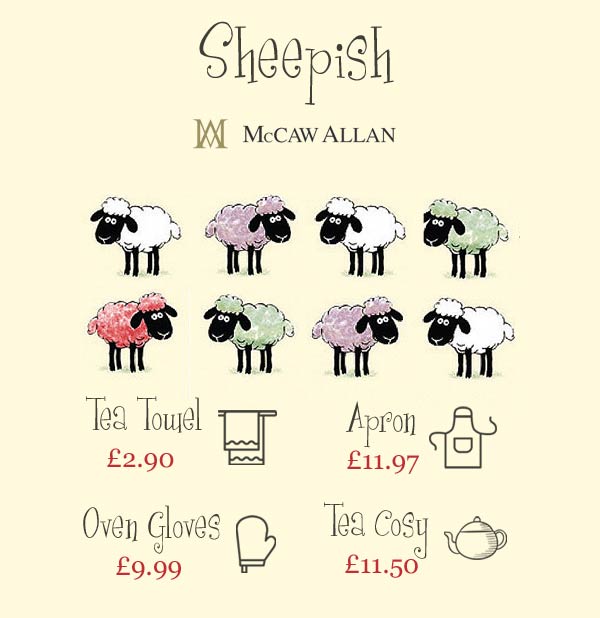 Heart to Home presents the Sheepish collection from McCaw Allan