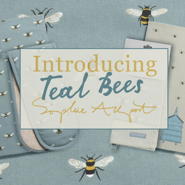 Heart to Home - Teal Bees Collection from Sophie Allport